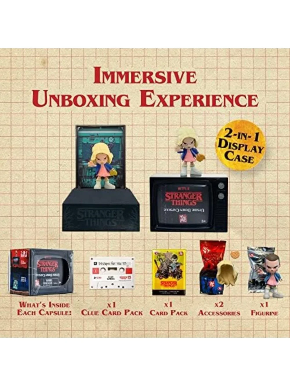 Stranger Things Mystery Figures 2-Pack | Upside Down Collectibles & Accessories